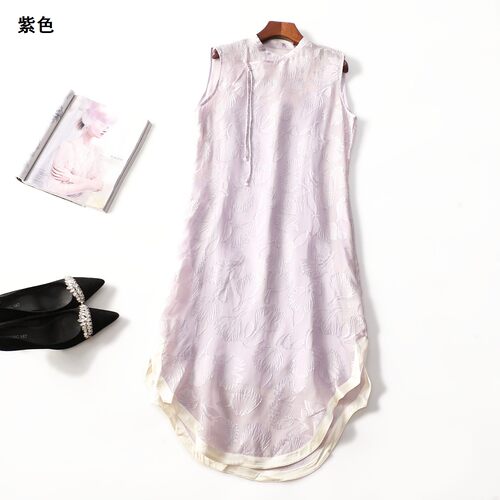 248610 夏连衣裙 深圳女中长款无袖套头.S.M.L