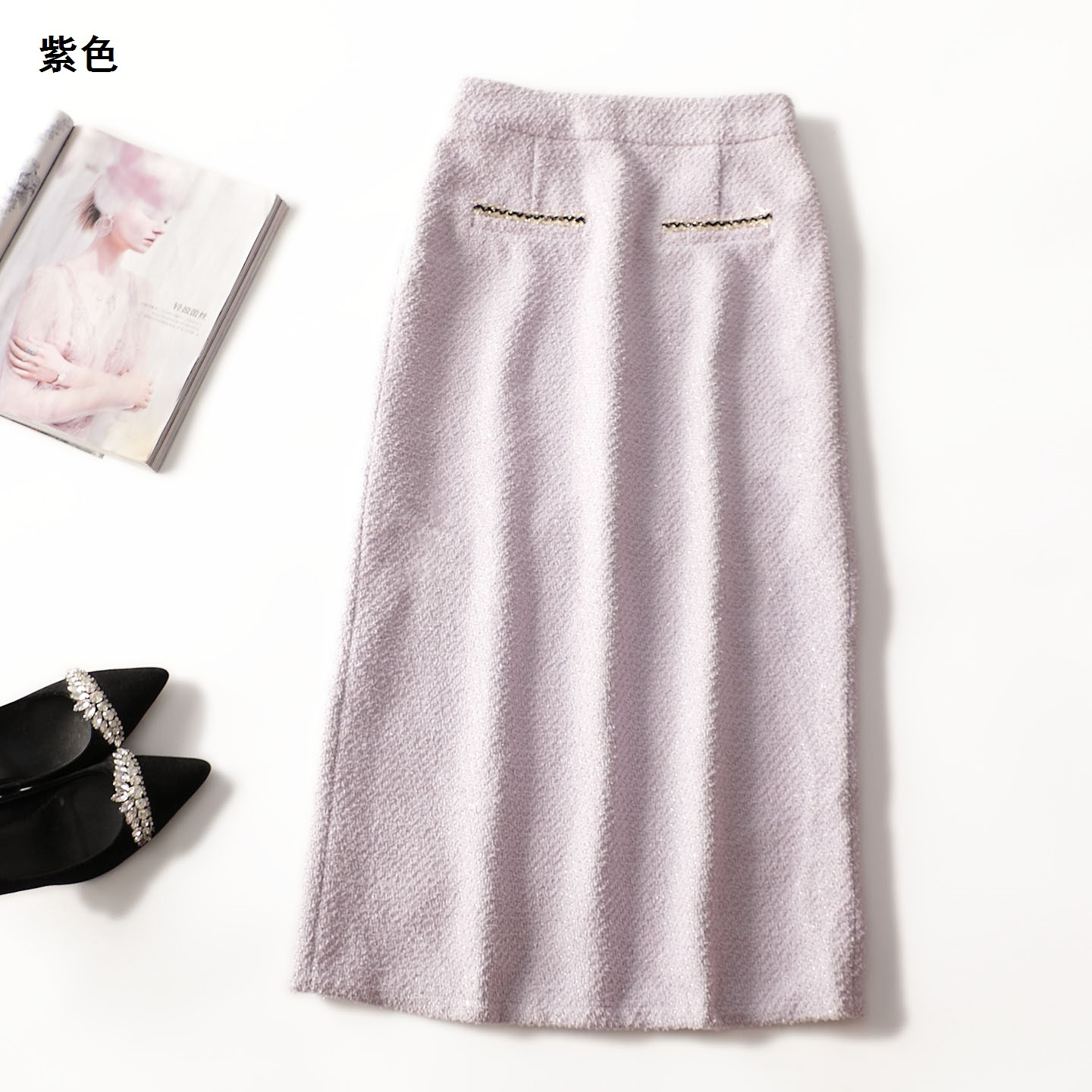 412211 秋半身裙 深圳女加长