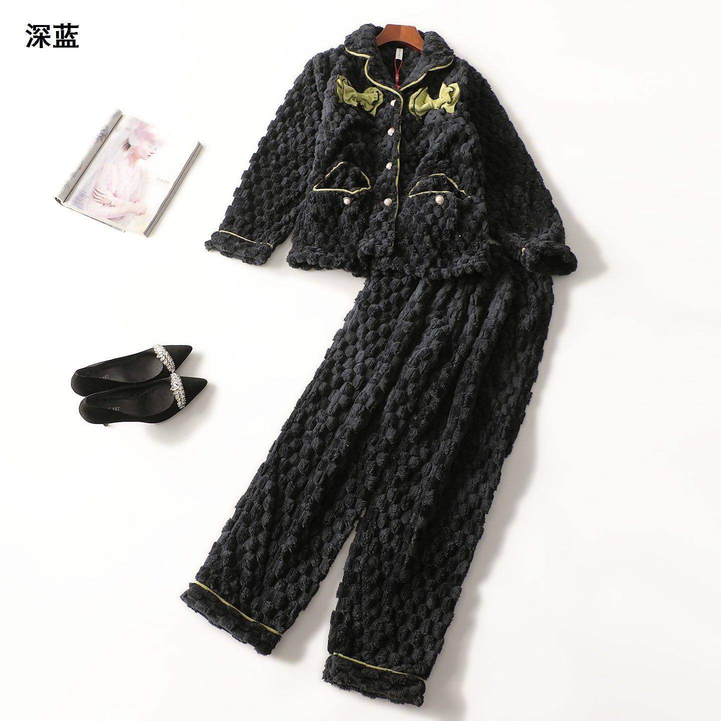 412902 冬外套裤子套装 女长款长袖单排扣清仓,女装/女士精品,时尚套装,淘宝优惠券,粉丝福利购,淘宝优惠卷