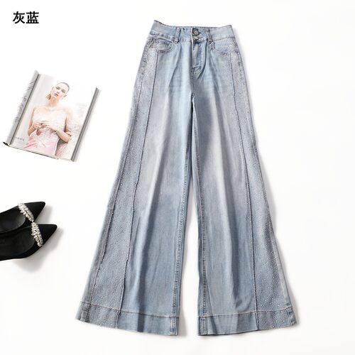 413980 夏牛仔裤 女长款.S.M.2XL