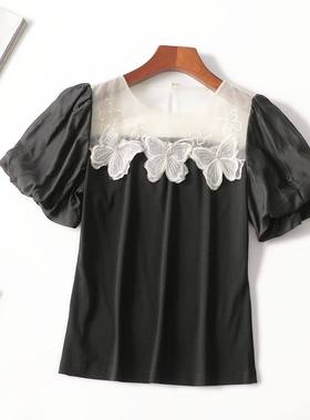 411770 夏T恤 女中长款短袖圆领