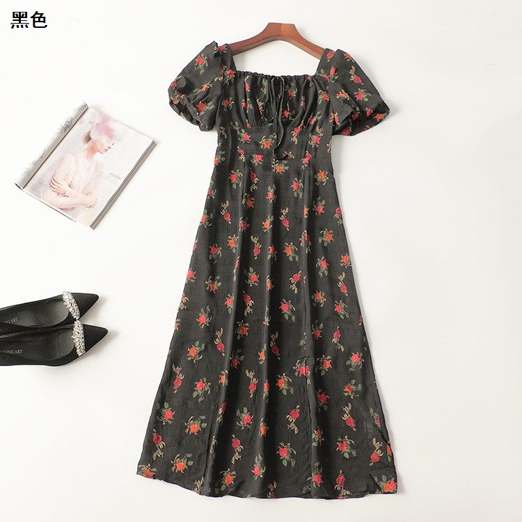 410839 夏加长款一字领短袖连衣裙,女装/女士精品,连衣裙,淘宝优惠券,粉丝福利购,淘宝优惠卷