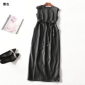 413508 套头 无袖 春连衣裙 深圳女加长款