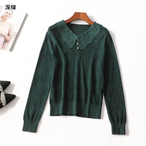 414506 清仓秋针织衫 女中长款长袖套头.M.L.XL.2XL.3XL