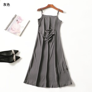 248737 夏连衣裙 女加长款套头.M.L.XL