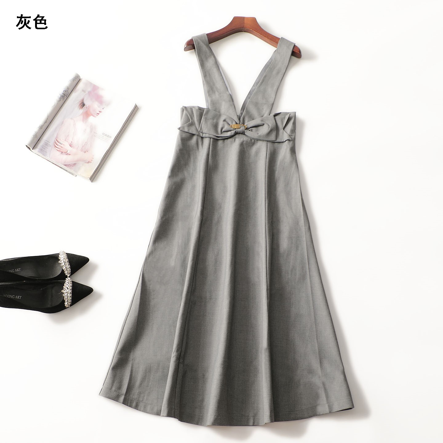 412525 秋连衣裙 女加长款套头