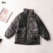 240481 次品 羽绒服少扣染色
