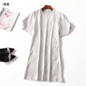 246417 套头 短袖 夏连衣裙 深圳女长款