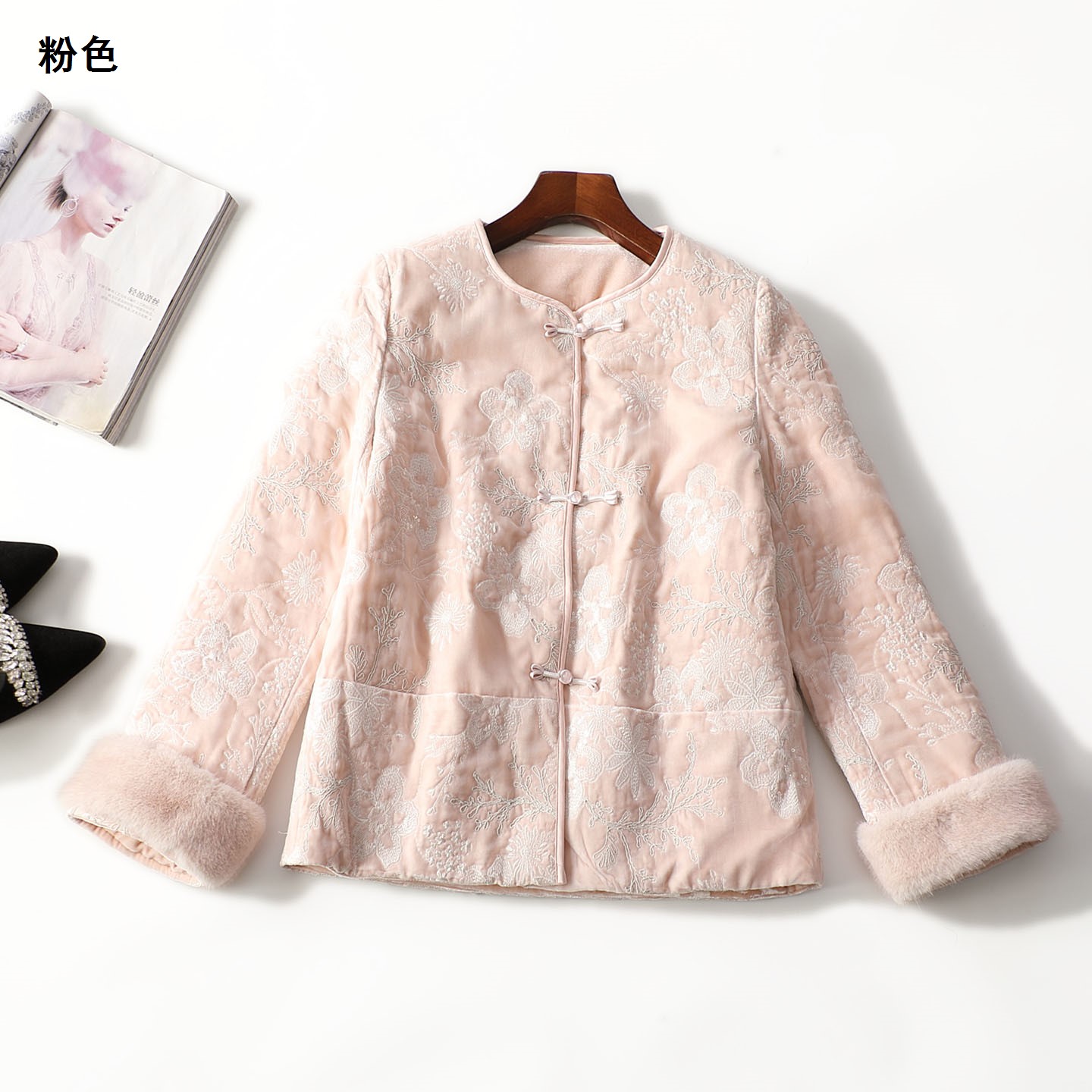 247918 冬羽绒服 女中长款长袖单排扣