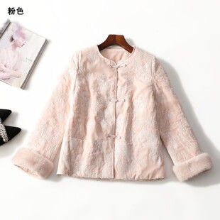 247918轻奢高档超值女装25年冬季新款90白鸭绒国风中式重工羽绒服