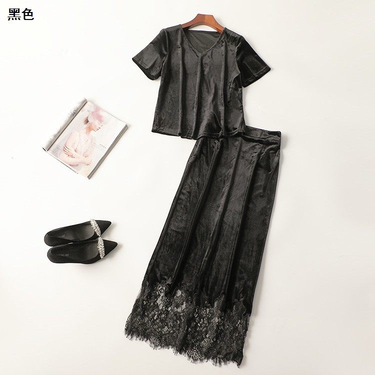 245220 春长款V领短袖T恤半身裙套装,女装/女士精品,时尚套装,淘宝优惠券,粉丝福利购,淘宝优惠卷