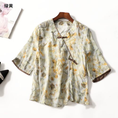 505329 夏上衣 女中长款五分袖.M