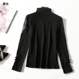 248006 秋打底衫 女加绒中长款长袖套头.M.L.XL.2XL