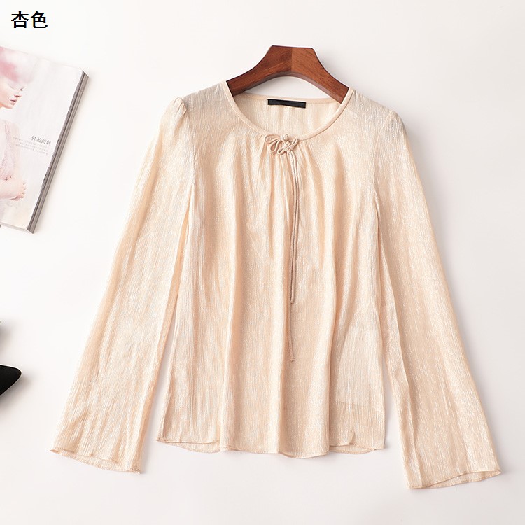 243696 秋人丝打底衫 深圳女中长款长袖圆领清仓