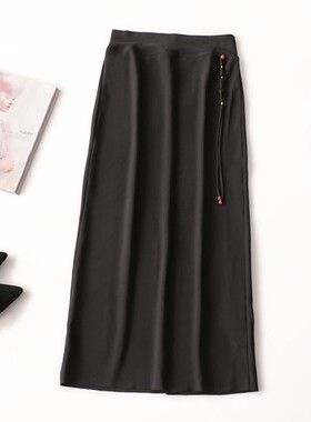 244802 秋半身裙 女加长