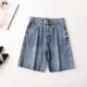 241858面料贼好南油原创高定轻奢全百搭夏五分牛仔裤 短裤