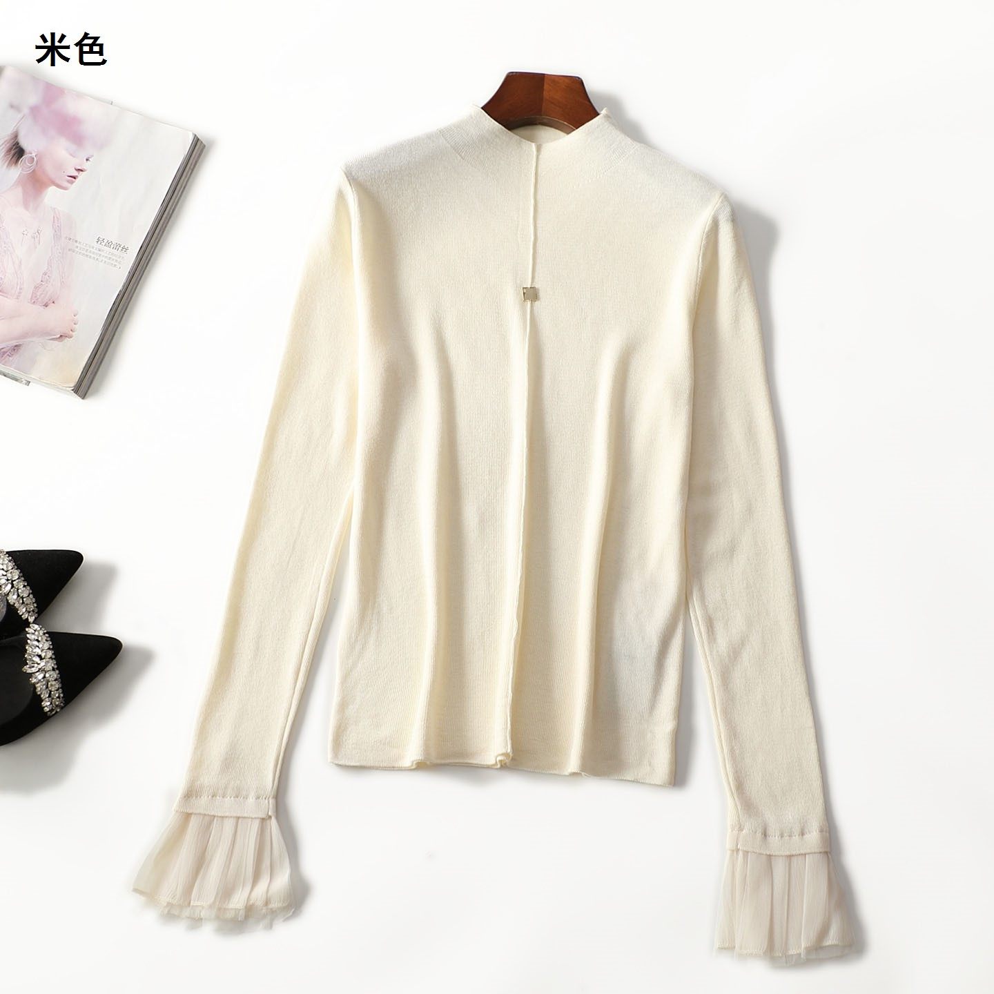 413036 秋针织衫 女中长款长袖套头,女装/女士精品,毛针织衫,淘宝优惠券,粉丝福利购,淘宝优惠卷