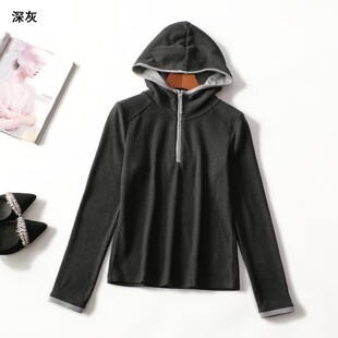 413571 秋上衣 女中长款长袖套头.2XL.3XL.4XL