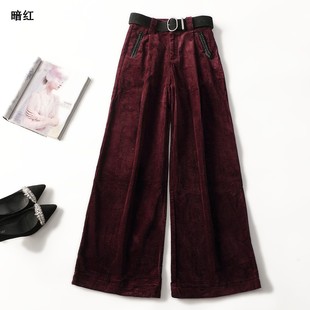 247346超值南油高端轻奢高货女装冬季厚款洋气女裤长款休闲裤