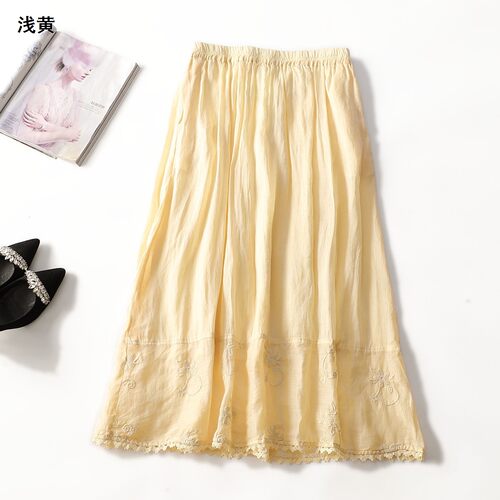 249223 夏半身裙 女加长.M