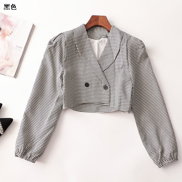 410046 秋外套 深圳女短款长袖V领现货,女装/女士精品,短外套,淘宝优惠券,粉丝福利购,淘宝优惠卷