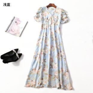 248340超值精品女装 夏加长款 套头五分袖 连衣裙 气质女人味洋气法式