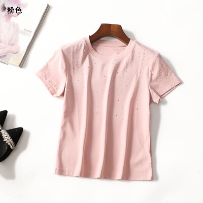249592 夏T恤 女中长款短袖套头.L.XL.2XL.3XL.4XL