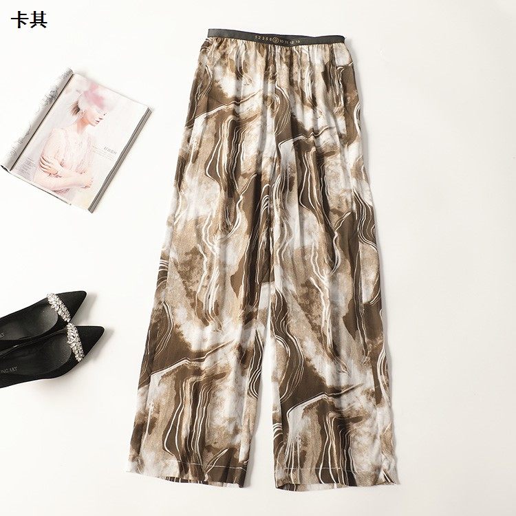 245324南油高端欧洲站高货轻奢女装人丝休闲阔腿春长款休闲裤,女装/女士精品,休闲裤,淘宝优惠券,粉丝福利购,淘宝优惠卷