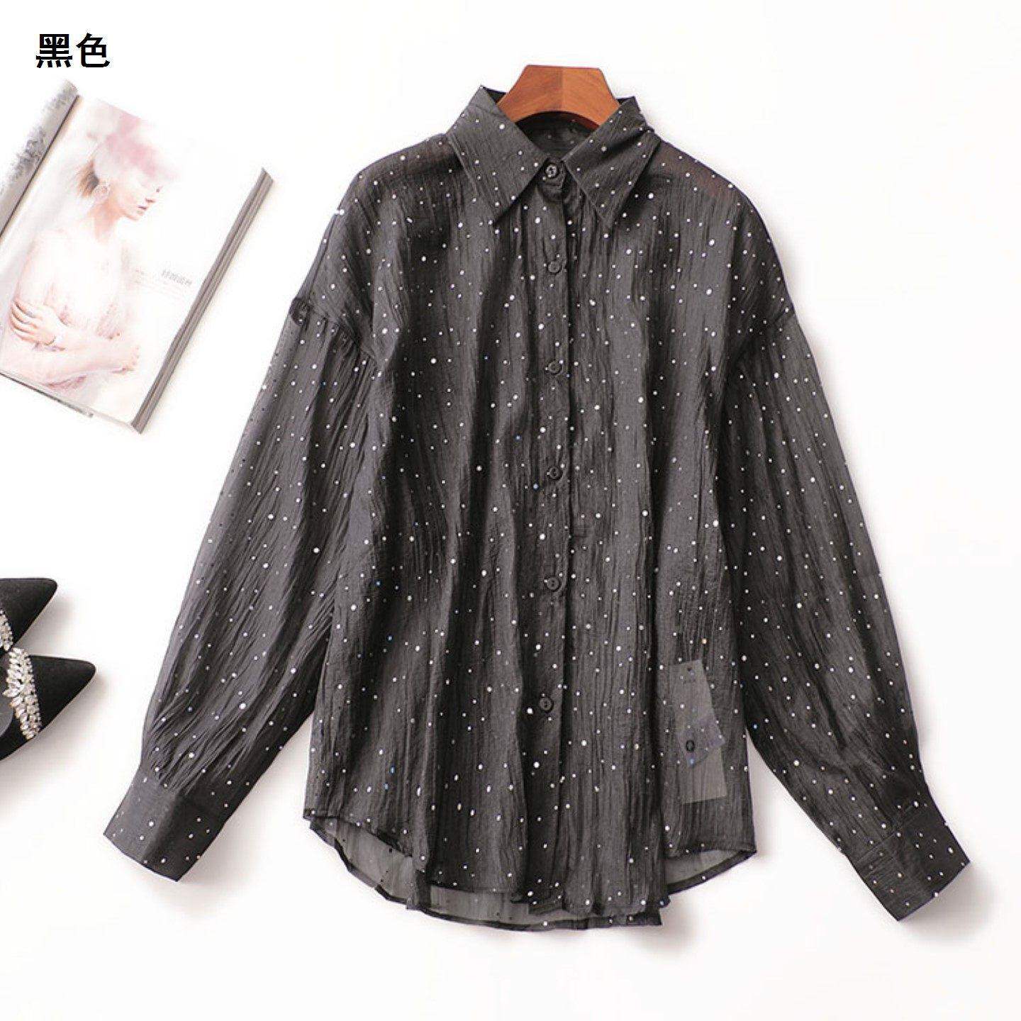 243936 秋衬衫 女中长款长袖翻领