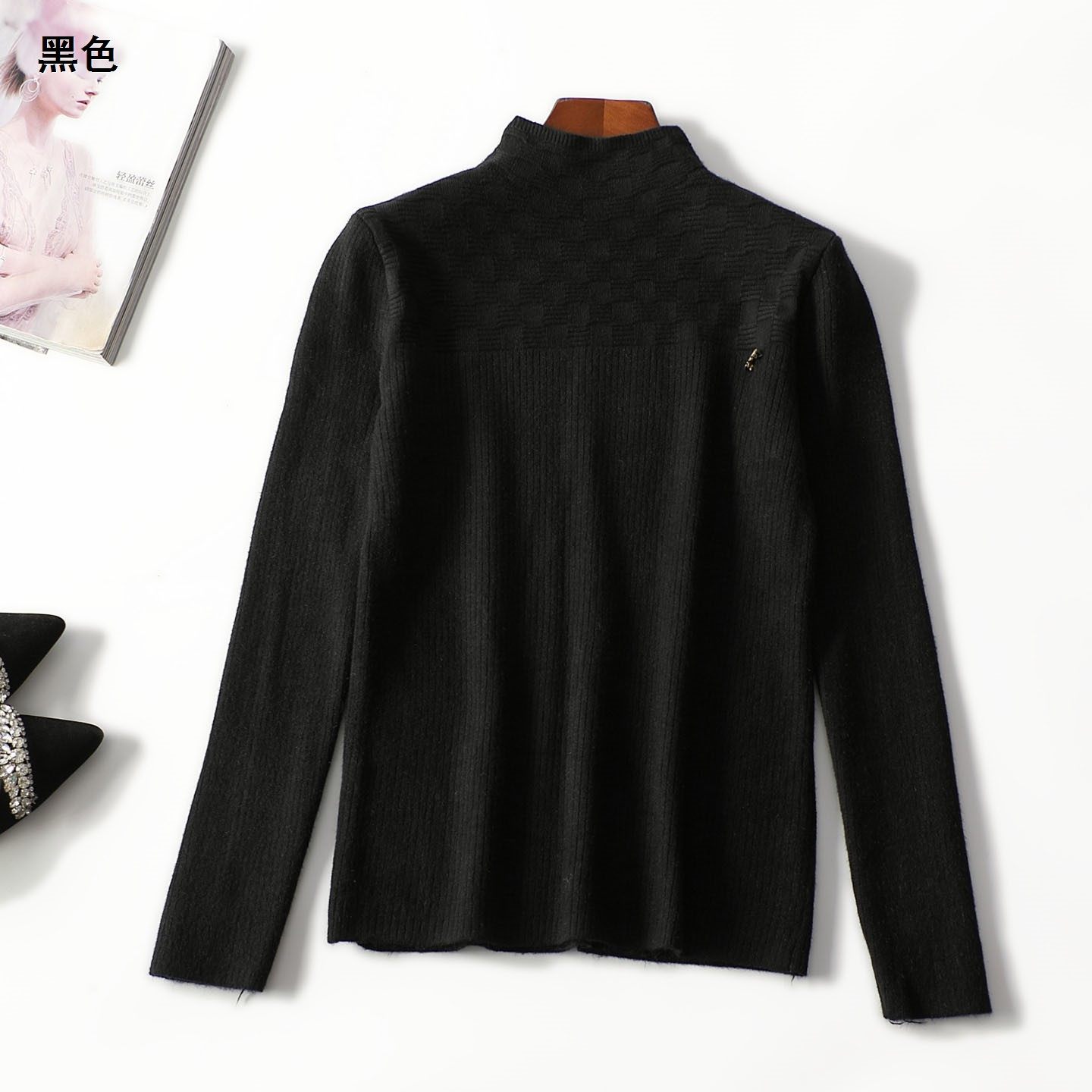 413070 冬短款套头九分袖加绒针织衫,女装/女士精品,毛针织衫,淘宝优惠券,粉丝福利购,淘宝优惠卷