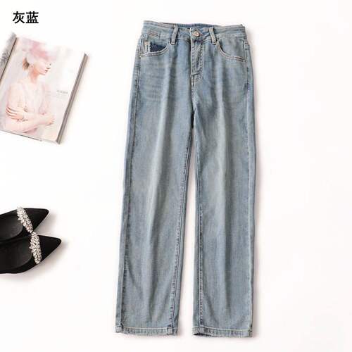 409624 秋牛仔裤 深圳女九分现货.M.L.XL