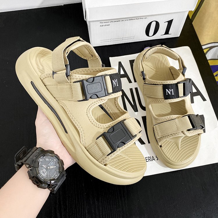 2025春季新款布休闲素面纯色橡胶搭扣松糕鞋2022年夏季