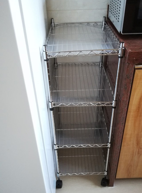 厨房夹缝置物架宽20/25/30缝隙储物架窄边柜小窄缝收纳架子分层架