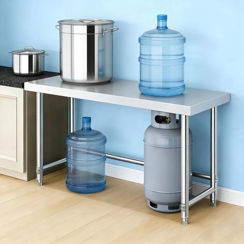 不锈钢置物架厨房工作台微波炉架