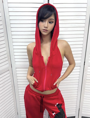 露背AMAMAY背心街头挂脖