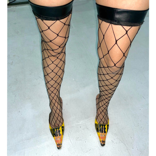 欧美风制服诱惑辣妹日常大腿袜
