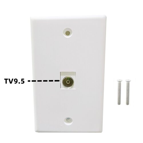 TV9.5音视频美式美标面板keystone jack有线电视墙插壁插115*70mm