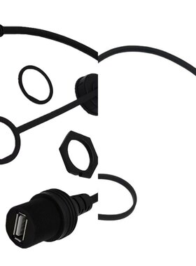 防水线汽车游艇摩托车仪表盘USB2.0公对母AMAF数据充电延长转接线