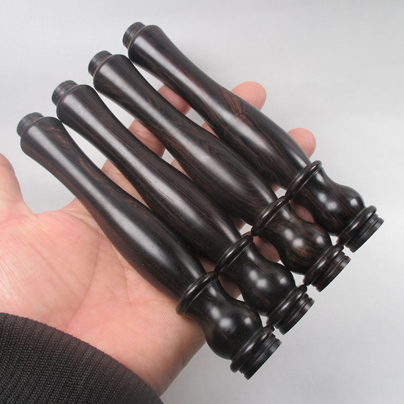 紫檀木专业配件手把空竹抖杆