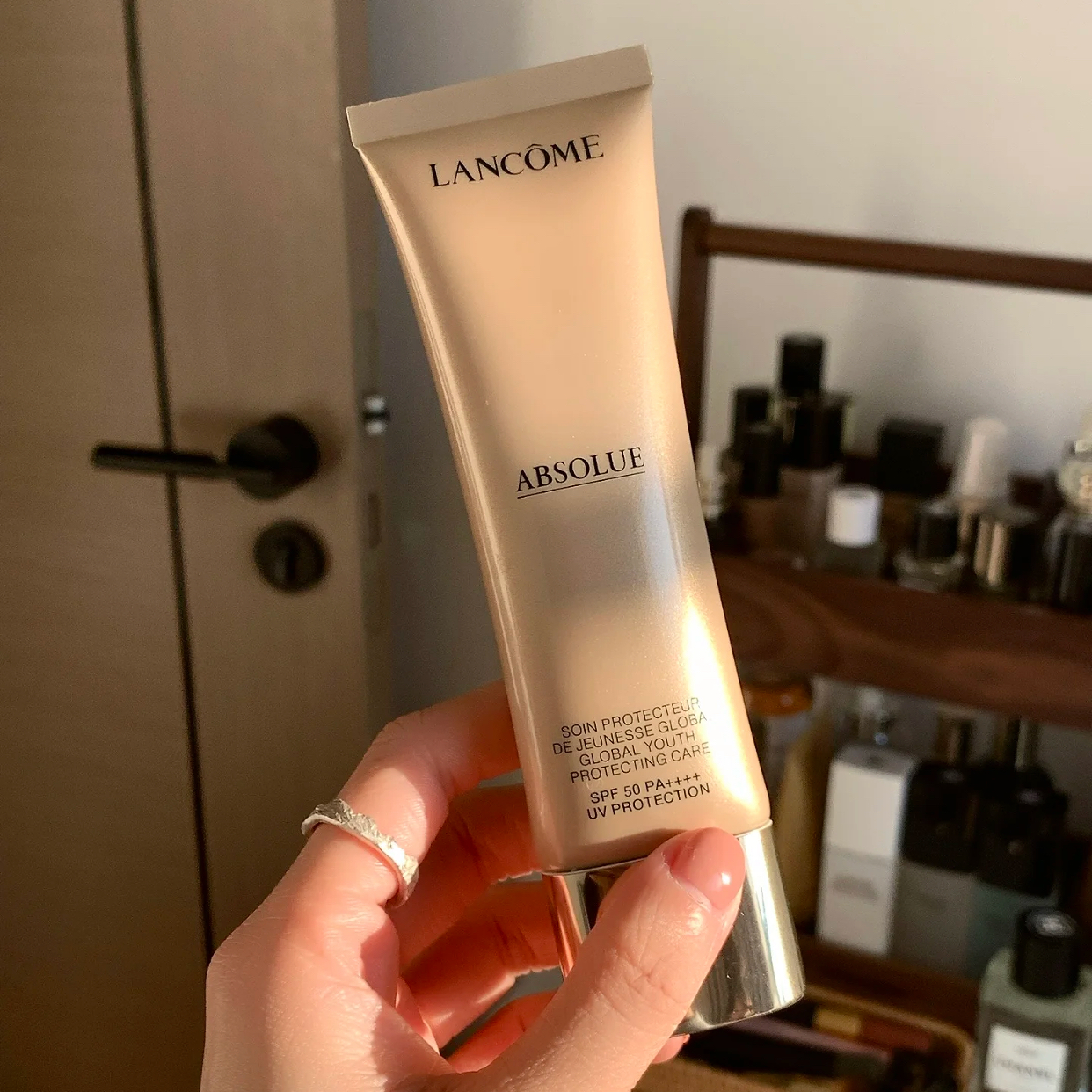 谁用谁离不开！专柜1360元！兰蔻菁纯防晒50ml 防光老化抗老