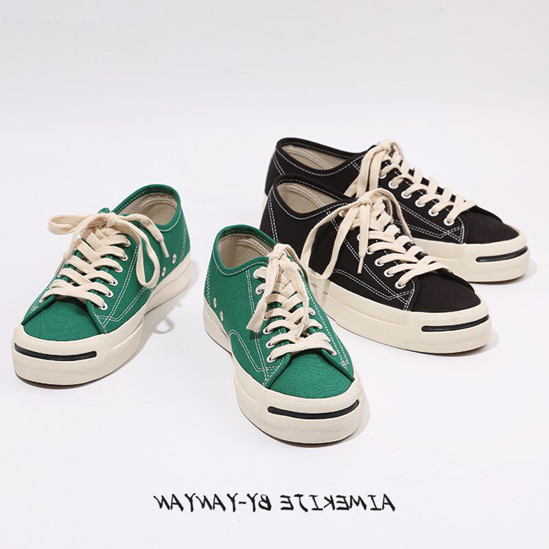 MILLREEF 日本岡山帆布鞋複古日系低幫久留米硫化鞋開口笑1970s在類目 流行男鞋, 帆布鞋中 - 來自Buy2taobao.com提供專業的淘寶代購服務