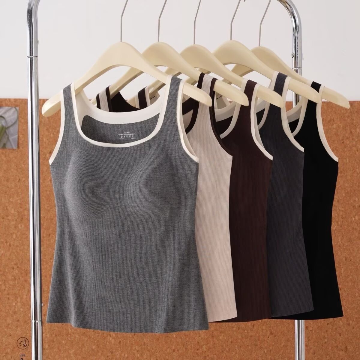 实体正品健康佰份佰6837可露绒无痕免穿内衣保暖打底背心