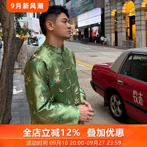 复古夹克唐装盘扣外套高端
