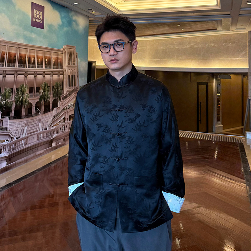 秋冬长袖时尚国潮中国风手工盘扣