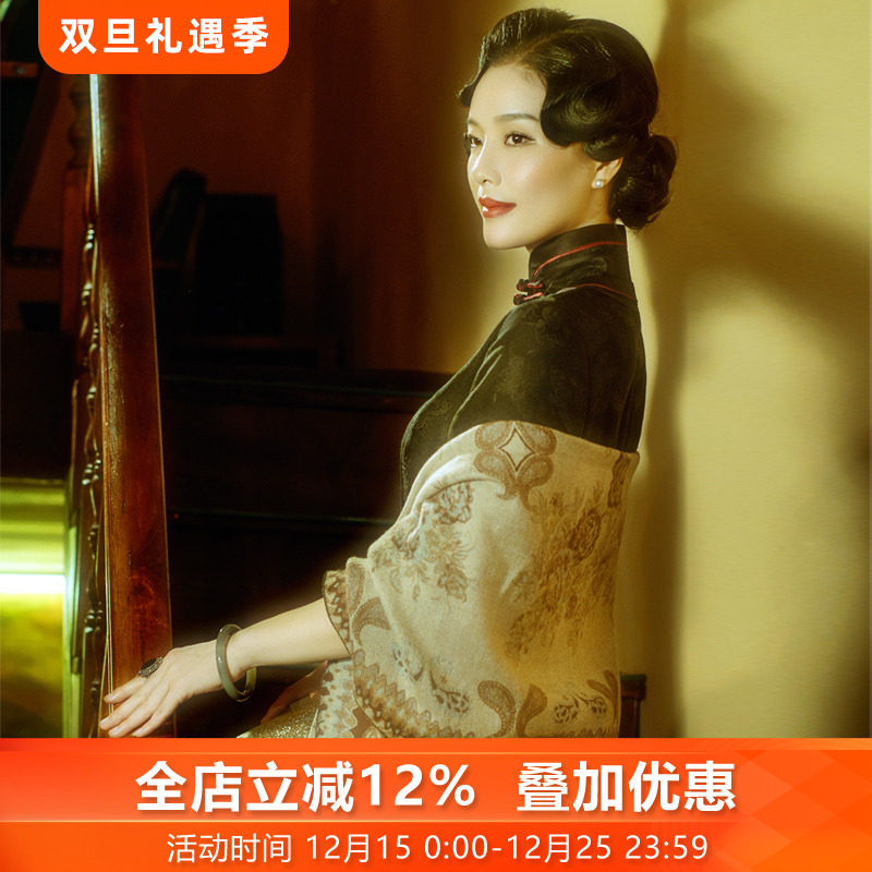 三重门相对论花罗原创女中式真丝