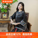 三重门40姆米重缎唐装 气质款 少奶奶复古刺绣上衣女装 风月闲 中式