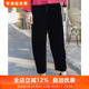 时愿三重门新款 中国风显瘦 日常高级时尚 2025年真丝休闲丝绒裤 女装
