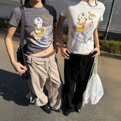 OPENYY马年限定木马印花T恤