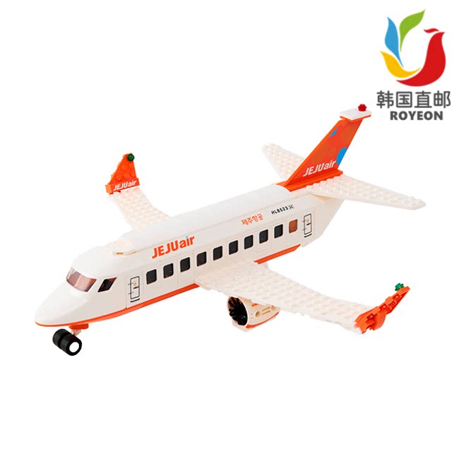 韩国直邮 济州航空积木 jeju air airplane 飞机积木拼搭玩具