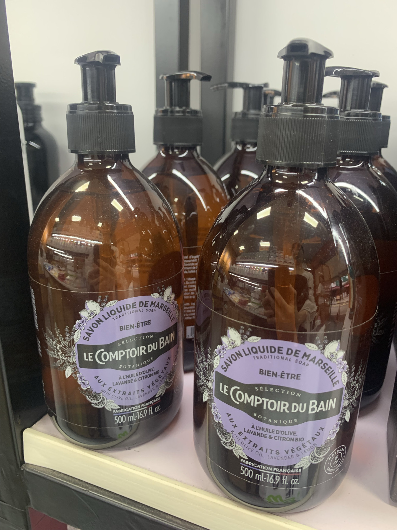 法国进口丽芙沐浴液薰衣草舒润液体皂500ml 果酸温和清洁滋润保湿